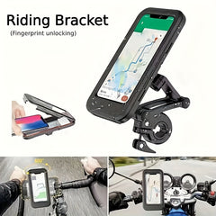 Waterproof Bicycle Phone Holder 360 Rotatable Bracket