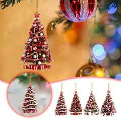 Mini Christmas Tree Ornaments for Hanging Decor