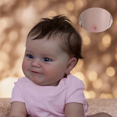 Reborn Baby Girl Doll Full Vinyl Body Pink Short Sleeve Newborn Princess Toddler