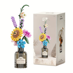 Mini Building Blocks Floral Architecture Set DIY Flowers Adults