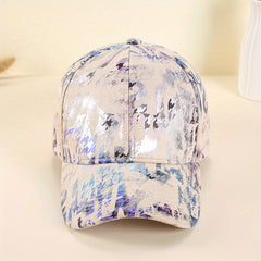 Hip Hop Graffiti Baseball Cap Tie Dye Print Breathable Dad Hats