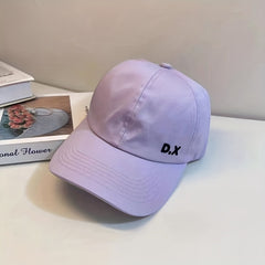 Backless Ponytail Baseball Cap Embroidery Adjustable Cotton Sun Hat