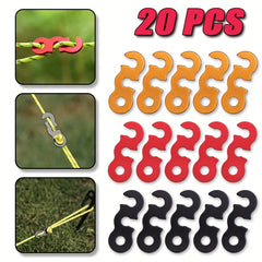 Adjustable Tent Rope Buckles S type Rope Tensioner Outdoor Camping