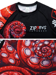 Men's Octopus Compression Shirt & Pants Set for Outdoor Activities
