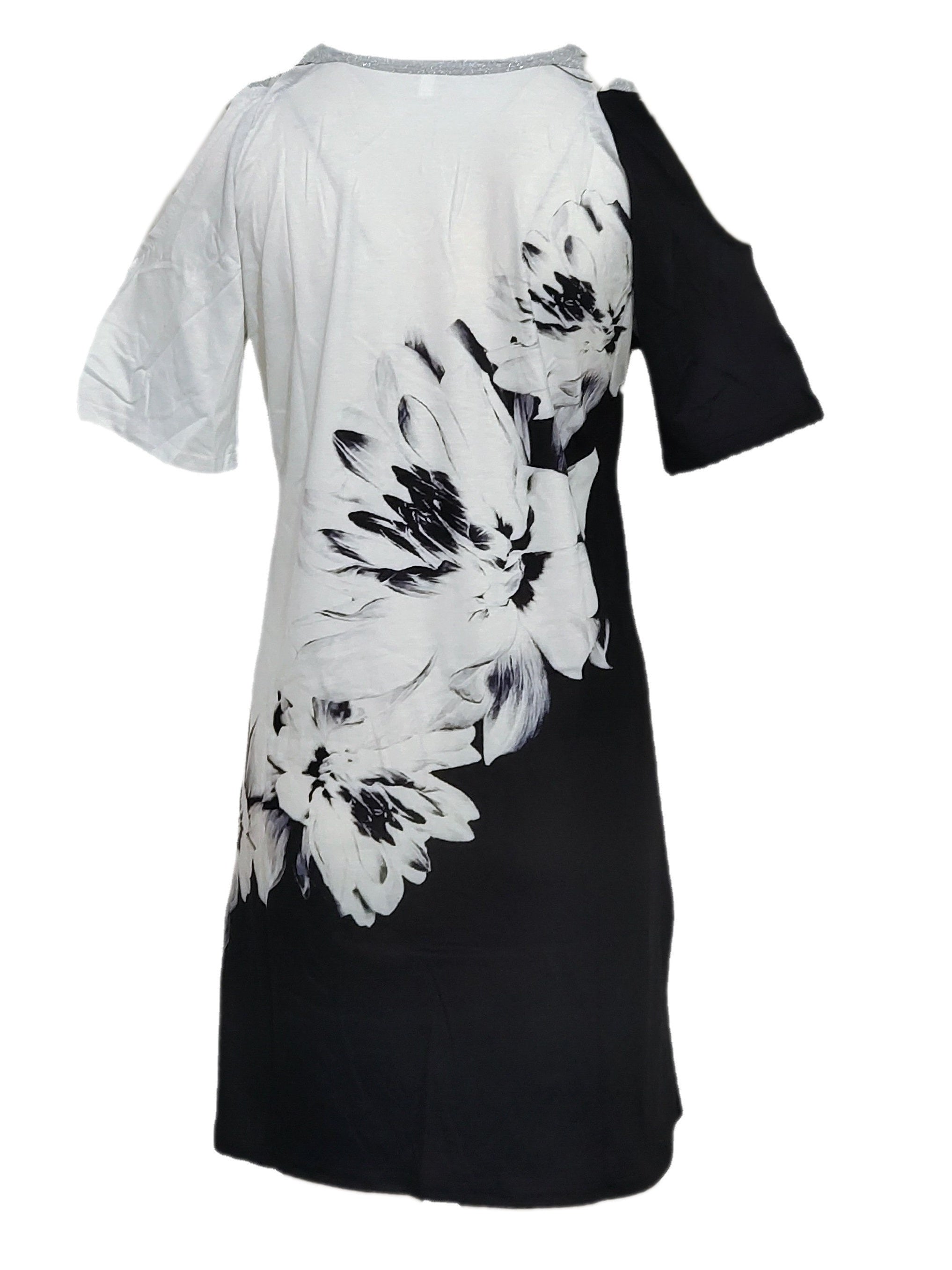 Graphic Print V-Neck Dress