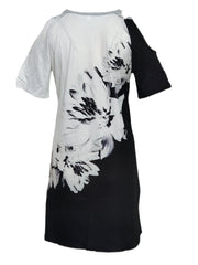 Graphic Print V-Neck Dress