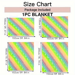 Luminous Rainbow Unicorn Blanket - Birthday Gift Sofa Bed Camping Party Game