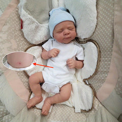 Soft Vinyl Reborn Doll Asleep Baby Girl Lifelike Bath Toy