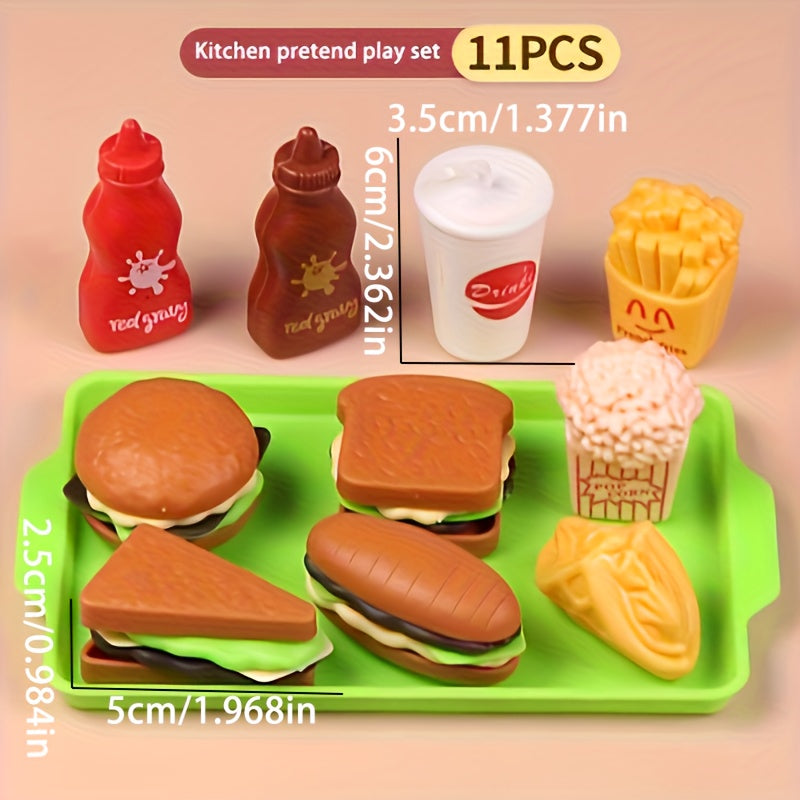 Pretend Play Role Playing Cooking Toys Kitchen Set Boys Girls Educational Game