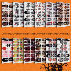 Halloween Nail Polish Stickers 12 Sheets with 6 Files