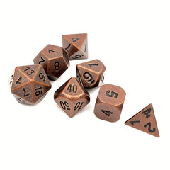 7pcs Zinc Alloy Polyhedral Dice Set for Gaming