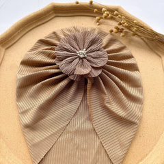Baby Girls Flowers Decor Cap Hair Wrap Head Accessories for Outdoor