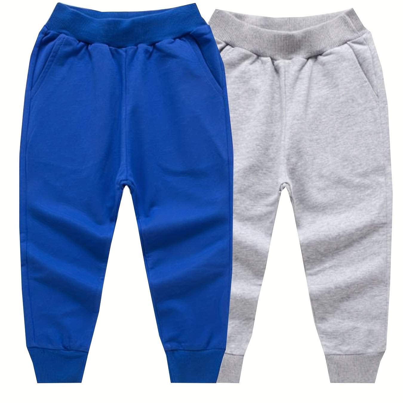 2 Boys Grey Casual Sweatpants Comfortable Jogger Pants