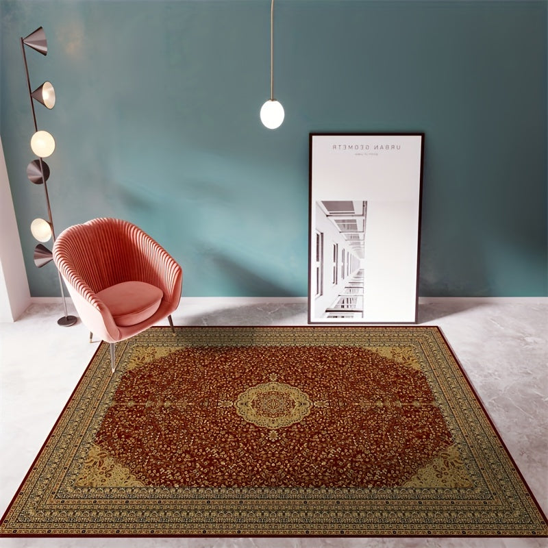 European Style Vintage Area Rug for Living Room Tea Table Sofa