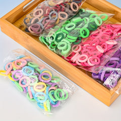 100pcs Baby Girls Hair Bands Ponytail Holders Scrunchies Accessories