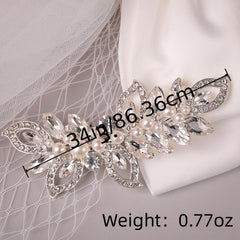 Crystal Rhinestone Bridal Barrettes Hair Clips for Bride