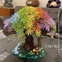 Dreamy Treehouse Model Set with Flowers and Greenery