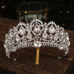 Rhinestone Alloy Crown Bridal Hairband Headband Party Favors