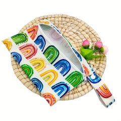 2pcs Arch Print Diaper Bag Washable Cloth Diaper Bag