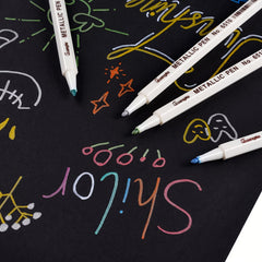12pc Metallic Marker Pens for Paper Art Rock Painting