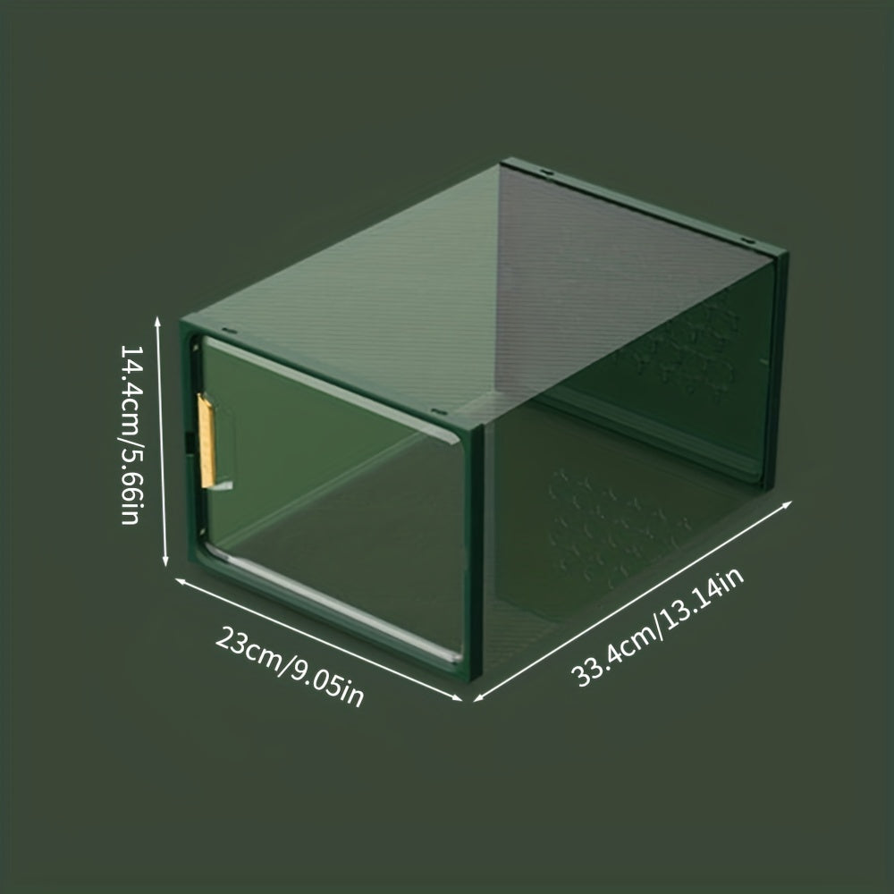 Plastic Shoe Display Box Moistureproof Dustproof Shoe Storage