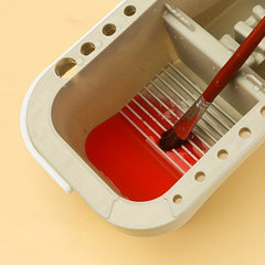 Multifunctional Paint Brush Holder with Palette - 7.62 cm - Art Supplies