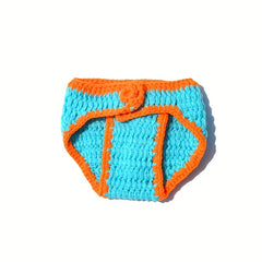 Cartoon Dinosaur Woolen Knitting Hat Set For Infants