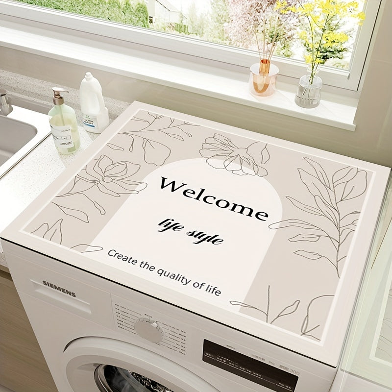 WELCOME LIFE Waterproof Laundry Room Runner Rug Non Slip Machine Washable