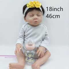 Hair Transplant Reborn Doll 18" Halloween Thanksgiving Christmas Gift