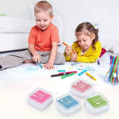 24 Colors Stamp Pad Set for Paper Craft Fingerprint Scrap Book