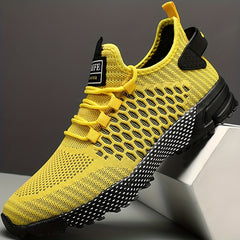 Men's Breathable High Top Sports Shoes Non Slip Lace Up Sneakers