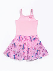 Cartoon Pony Graphic Cami Tulle Tutu Ballet Dance Dress