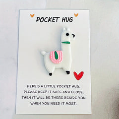 6pcs 12pcs Mixed Pocket Hug Animal Bag Charms Love Care Party Gift