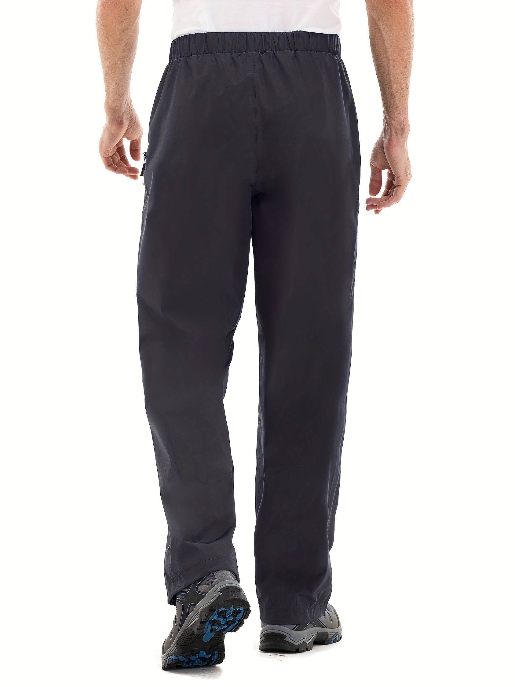Men's Waterproof Ski Pants Warm Zipper Pockets for Outdoor Activities