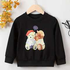 Boys Cartoon Bears Print Sweatshirt