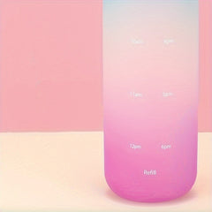 1000ml Frosted Water Bottle Gradient Leakproof Cup Outdoor Fitness Travel