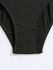 Ribbed Mesh Bikini Set