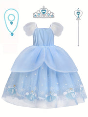 Kids Princess Dress Costume for Little Girls