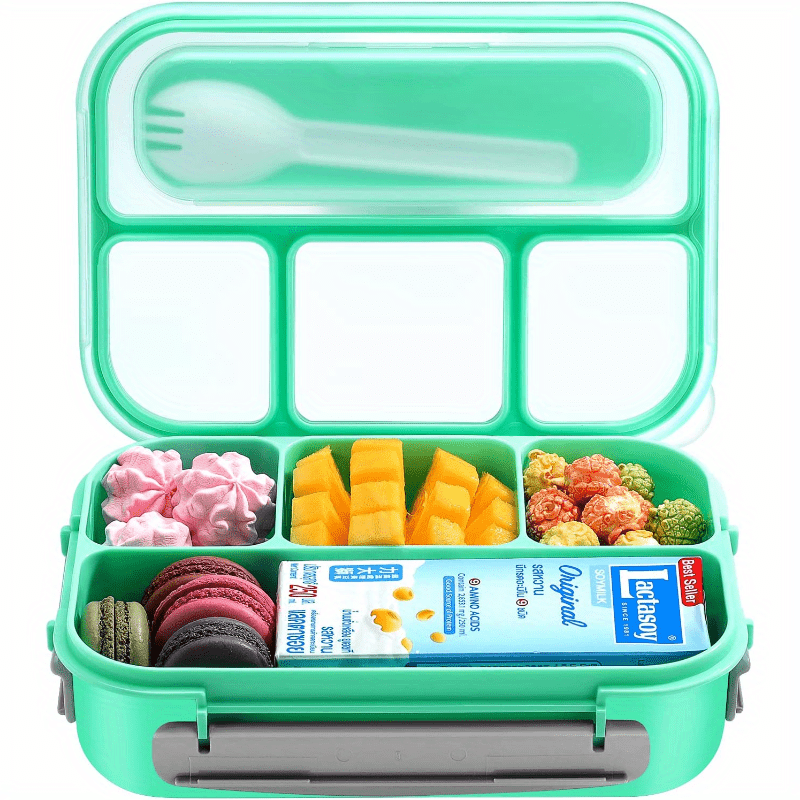 Adult Bento Box Lunch Container 1300ML 4 Compartment Pink