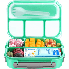 Adult Bento Box Lunch Container 1300ML 4 Compartment Pink
