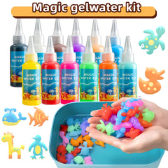 30-Piece Novelty Friendship Party Set with Magic Gel Models and Storage Box