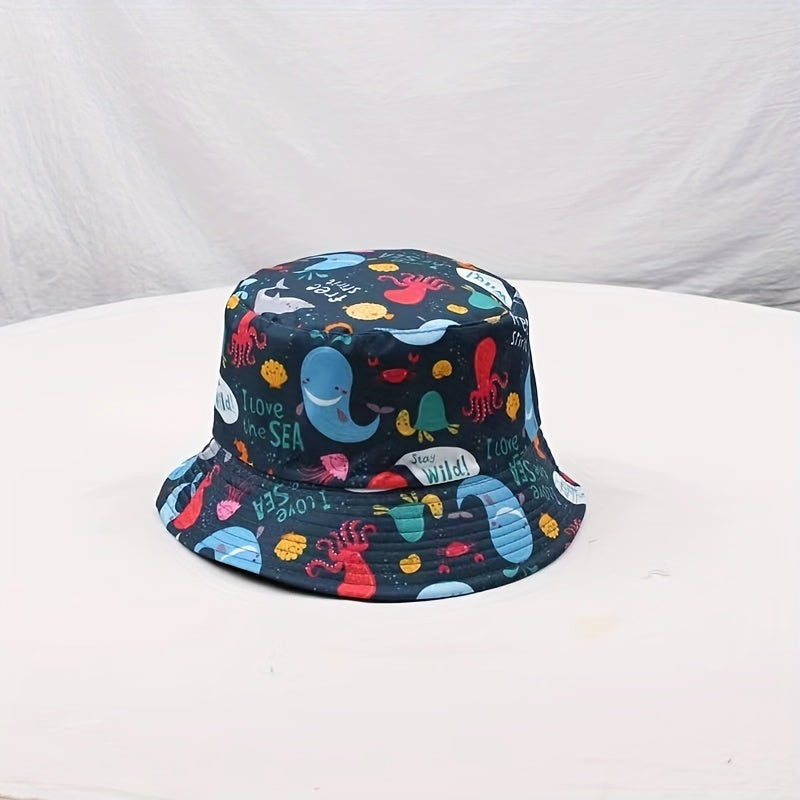 Double Sided Fisherman Hat Outdoor Sunblock Vintage Hat