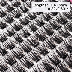 10 16mm Lash Clusters Individual Segmented False Eyelashes DIY Extensions