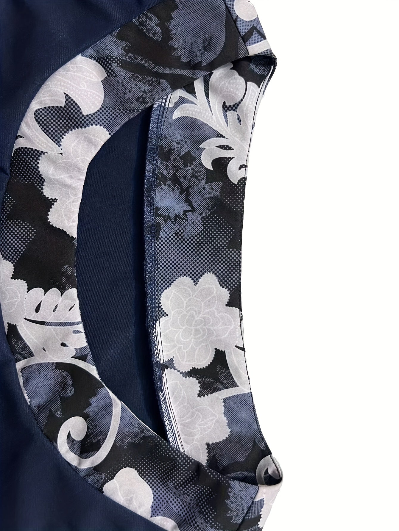 Floral Print 3/4 Sleeve Coat & Midi Dress Set