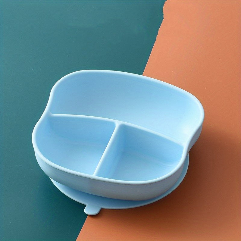 Children's Silicone Dinner Plate with Suction Cup