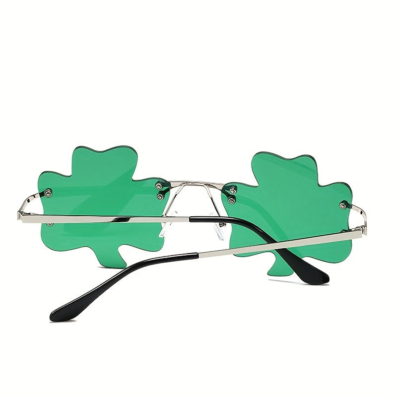 Green Four Leaf Sunglasses for St Patrick's Day