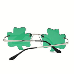 Green Four Leaf Sunglasses for St Patrick's Day