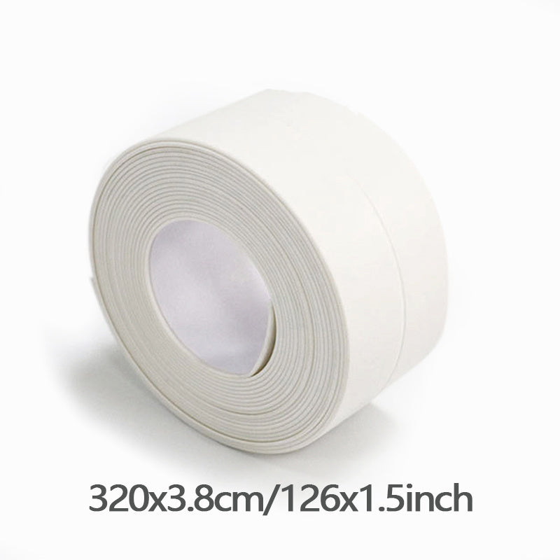 10.5ft PVC Caulk Tape Mildew Proof Waterproof for Kitchen Bathroom Sink Wall Crn