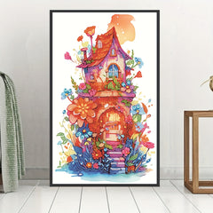 House Pattern 5D Diamond Painting Kit for Beginner DIY Home Wall Decor