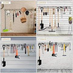 Heavy Duty Wall Mounted Storage Hook for Garden Tools, Shovel, Rake, Broom, Hose